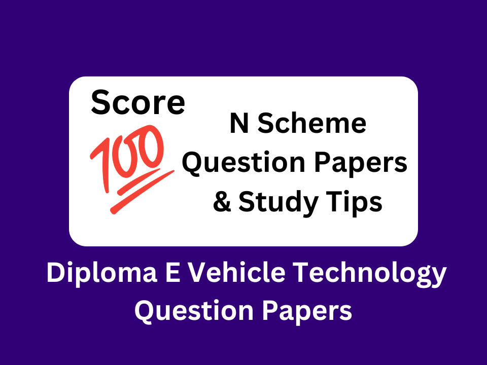 Diploma E Vehicle Technology Question Papers